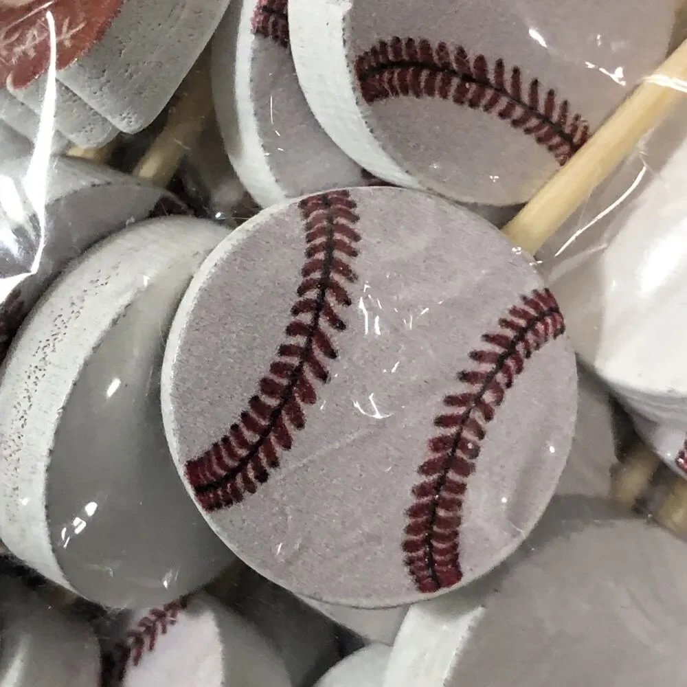 200+ ct. Baseball Theme Cupcake, Food, Cake Topper B-Day Wood Party Picks
